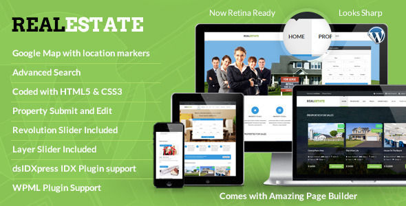 Real Estate by Designthemes (real estate and realtor WordPress theme)
