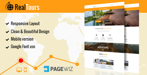 RealTour by Ewebcraft (landing page template for PageWiz)