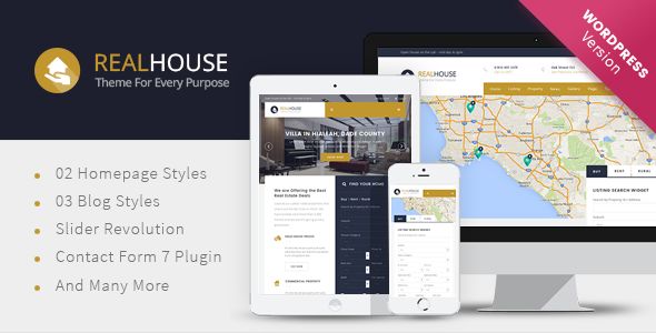 Realhouse by Kopasoft (real estate and realtor WordPress theme)