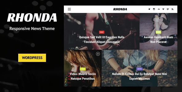 Rhonda by Inibot (magazine WordPress theme)