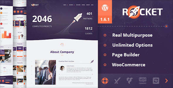 Rocket by Dan_fisher (multi-purpose WordPress theme)