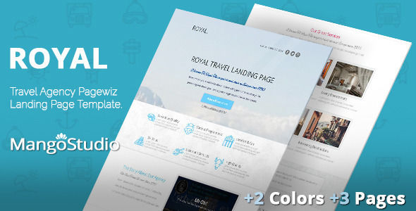 Royal by MangoStudio (landing page template for PageWiz)