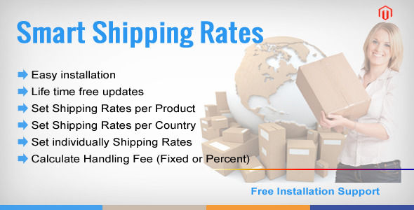 Shipping Rate Per Product by Modulemart (Magento extension)