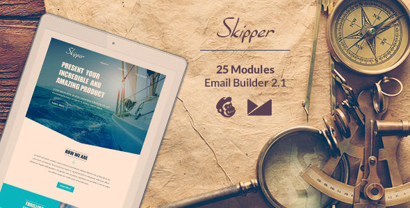 Skipper Email by Web4pro (email templates for use with Mailchimp)