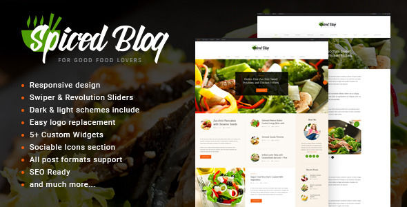 Spiced Blog by Axiomthemes (magazine WordPress theme)