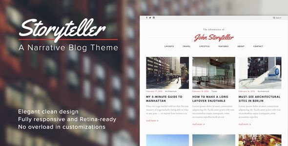 Storyteller by MauerThemes (magazine WordPress theme)