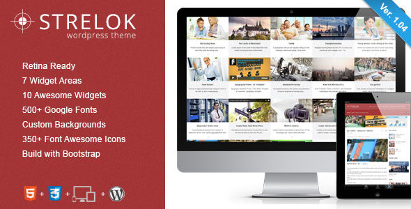 Strelok by ZERGE (WordPress theme with infinite scrolling)