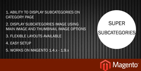 Super Subcategories by Ravir (Magento extension)