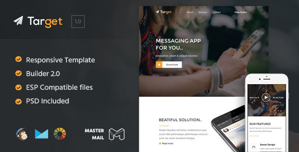Target by MasterMail (email templates for use with Mailchimp)