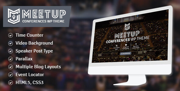 The Meetup by CrunchPress (event & conference WordPress theme)
