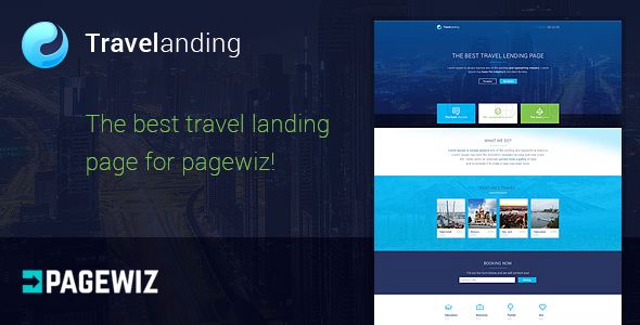 Travel Landing Page For Pagewiz by MatArt (landing page template for PageWiz)