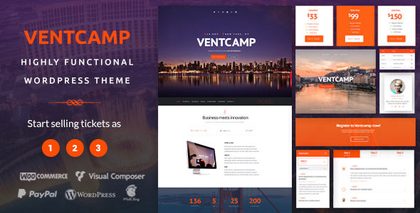 Ventcamp by Vivaco (event & conference WordPress theme)