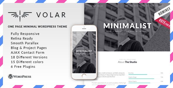 Volar by FRESHFACE (multi-purpose WordPress theme)