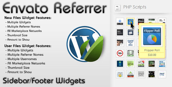 WP Envato Referrer by Secoxxx (WordPress advertising plugin)
