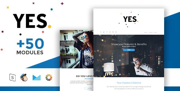 Yes by Masline (email templates for use with Mailchimp)