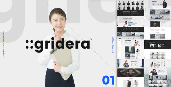 Gridera by KozyonThemes (multi-purpose WordPress theme)