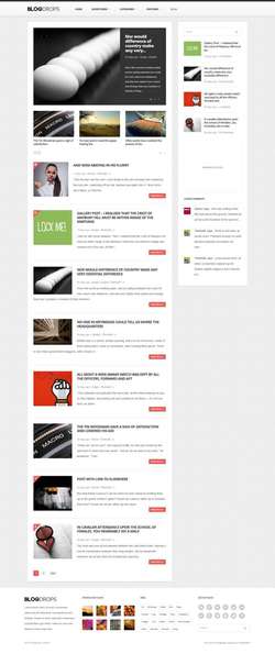 Blogdrops - Infinite Blogging Theme