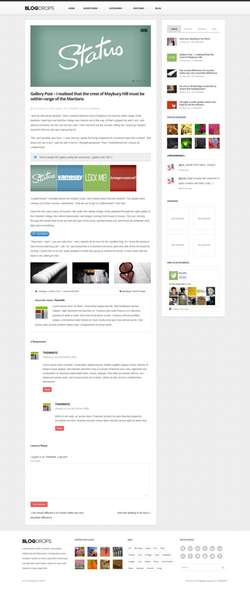 Blogdrops - Infinite Blogging Theme