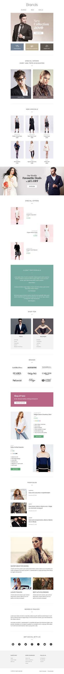Brands - eCommerce Responsive Email Template