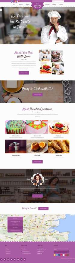 Cakery - Cake WordPress Theme