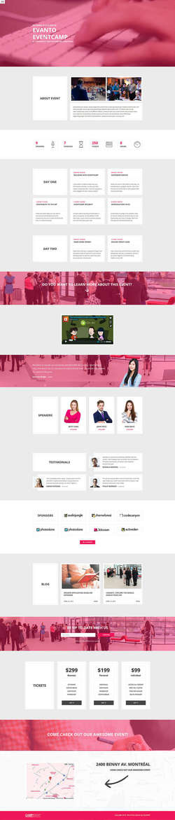CampEvent - Conference - Event WordPress Theme