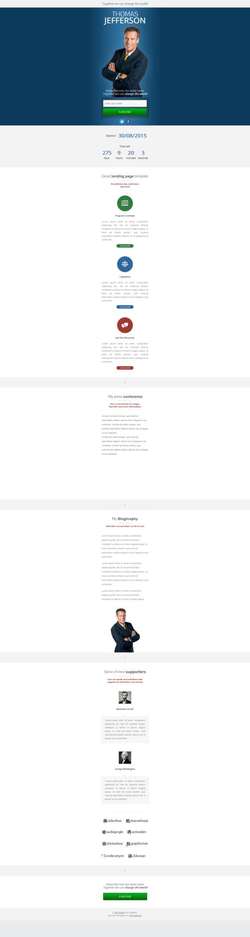 Elect - Political - Charity - Conference Landing Page