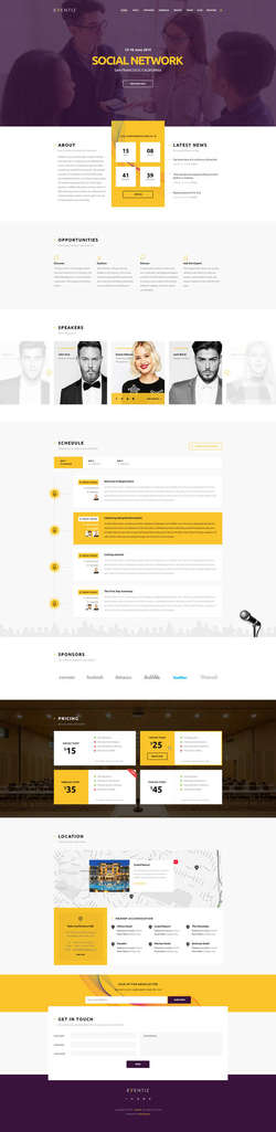 Eventiz - Conference Event Responsive WordPress Theme