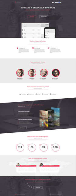 Fortune - PageWiz Mobile App Template