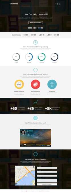 Foundation - Pagewiz Nonprofit Landing page