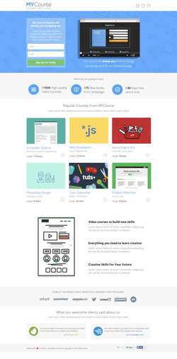 MYCourse - Pagewiz eCourse Landing Pages Pack