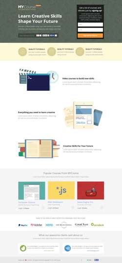 MYCourse - Pagewiz eCourse Landing Pages Pack