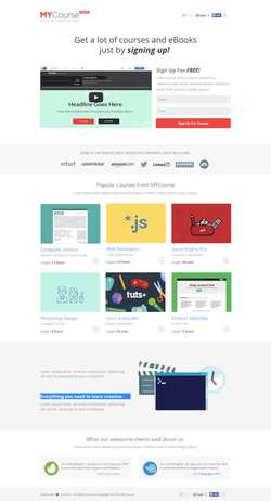 MYCourse - Pagewiz eCourse Landing Pages Pack