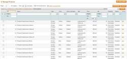 Magento Admin Catalog Product Filter