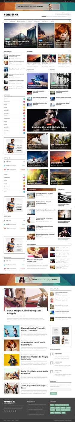 Newsstand - Responsive Magazine - Editorial WordPress Theme