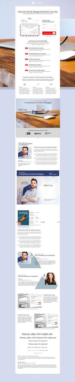 Opt - In Landing Page Package - PageWiz Template