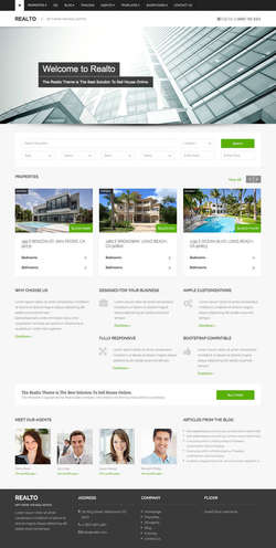 Realto - WordPress Theme for Real Estate Companies