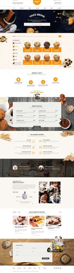 Tasty - WooCommerce Bakery WordPress Theme