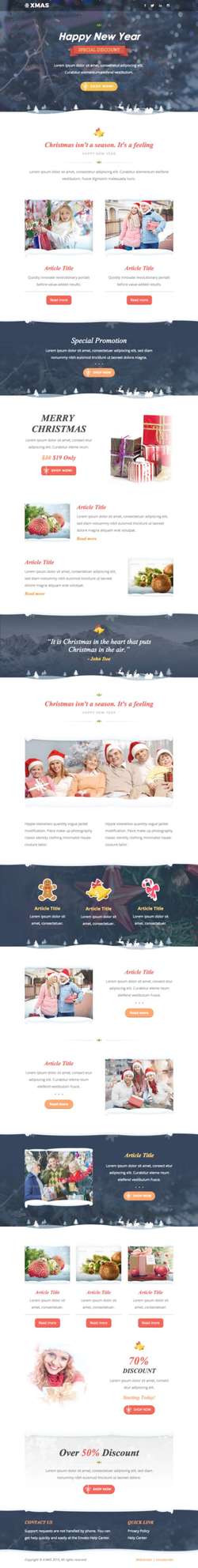 X - mas 3 - Responsive Email Template