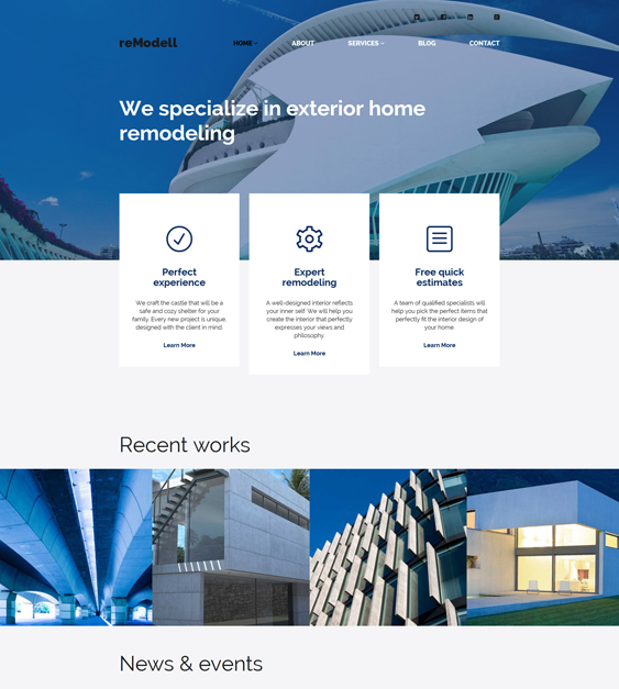 remodell construction companies building contractors wordpress themes