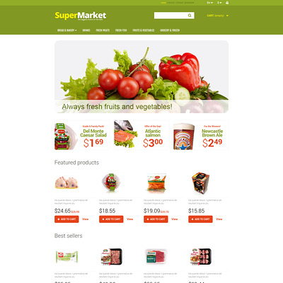 A Bit of Everything PrestaShop Theme (PrestaShop theme for food stores) Item Picture