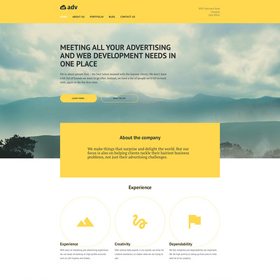 Adv WordPress Theme (WordPress theme for advertising agencies) Item Picture