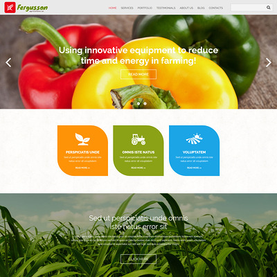 Agricultural Sector Joomla Template (Joomla theme for agriculture and farms) Item Picture