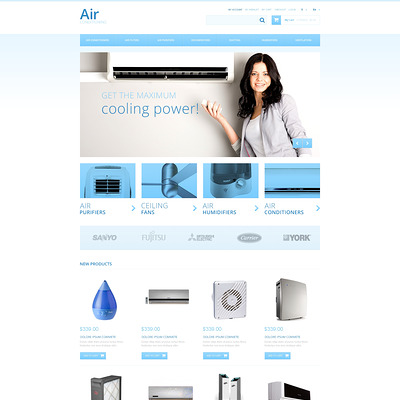 Air Conditioners Magento Theme (Magento theme for home improvement and construction supply stores) Item Picture