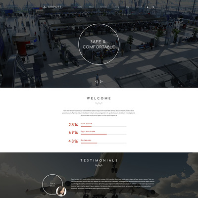 Airline Service Drupal Template (Drupal theme for transportation websites) Item Picture