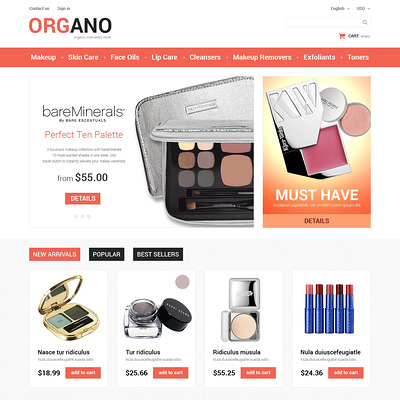 All Occasions Beauty PrestaShop Theme (PrestaShop theme for makeup, cosmetics, perfume, and beauty products) Item Picture