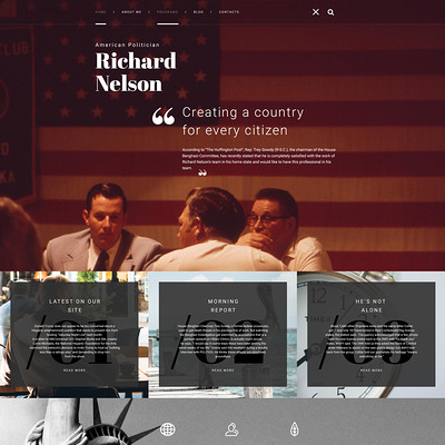 American Politician WordPress Theme (WordPress theme for politics) Item Picture