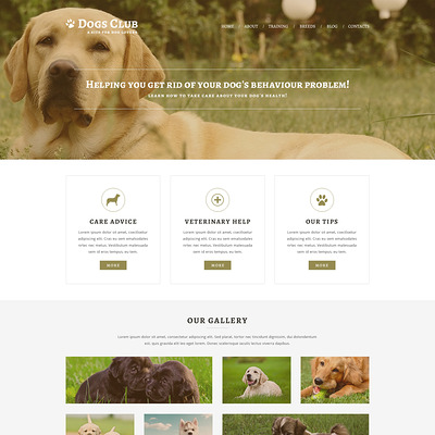 Animals Pets Joomla Template (Joomla template for websites about pets and animals) Item Picture