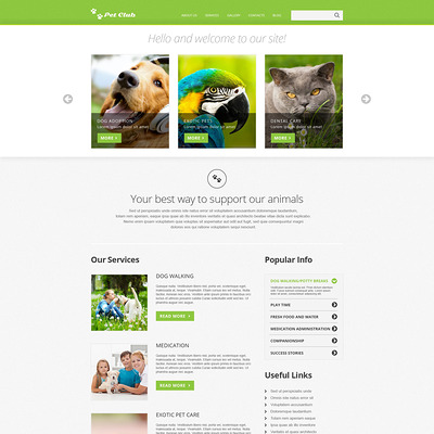 Animals & Pets Responsive Joomla Template (Joomla template for websites about pets and animals) Item Picture