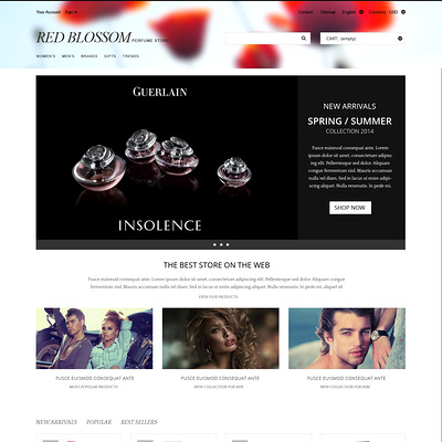 Any Taste Fragrance PrestaShop Theme (PrestaShop theme for makeup, cosmetics, perfume, and beauty products) Item Picture