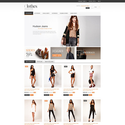 Apparel Store PrestaShop Theme (PrestaShop theme for womens clothing) Item Picture